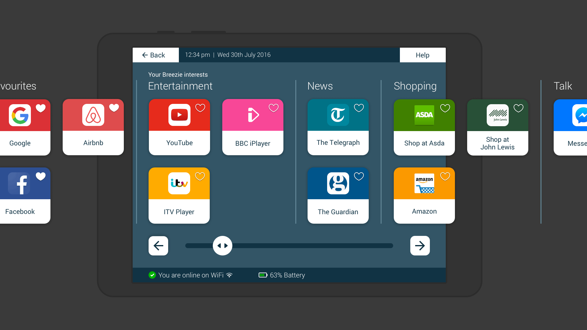 User interface (UI) components that can be found on Breezie's design library.